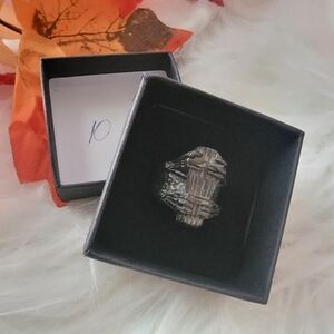 Black Coffin Design Ring Size 10